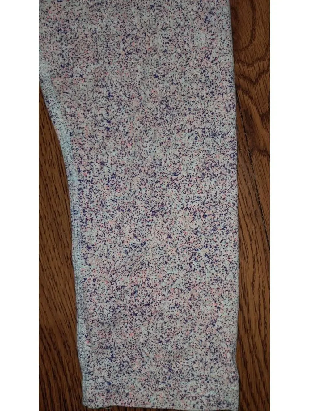Nike- Girls Large 10-12 14-16. Pink Purple Spotted Leggings Athletic Fit Stretch